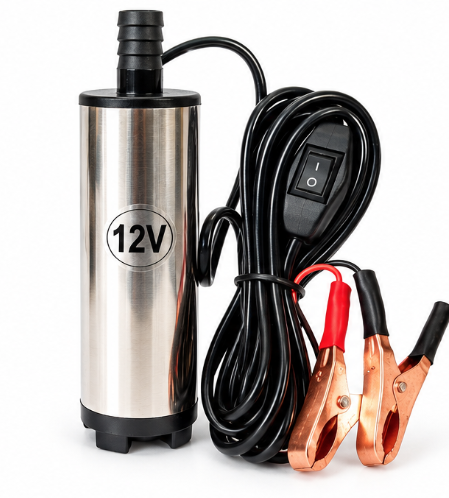 Pompa transfer lichide MX001 de 12V putere 60W pentru motorina si ulei